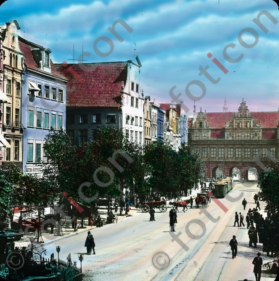 Grünes Tor und Langer Markt | Green Gate and Long Market - Foto simon-79-021.jpg | foticon.de - Bilddatenbank für Motive aus Geschichte und Kultur
